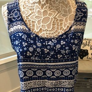 Geometric print crop top